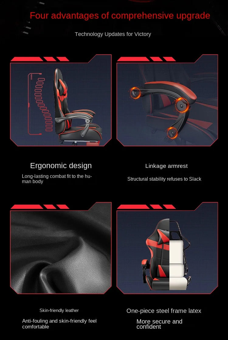 GUIG Gaming Chair Computer Chair Back Home Ergonomic Recliner Office Chair Sedia Gaming Sedia Gamimg Taburete Giratorio Hot New