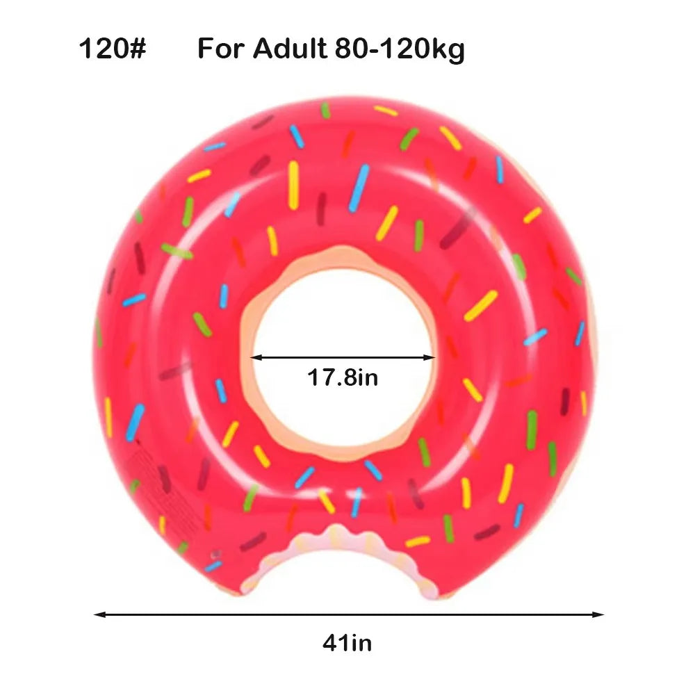 Rooxin Donut Swimming Ring Inflatable Swim Pool Float For Kid Adult Swimming Circle Baby Swim Tube Water Play Swimming Equipment