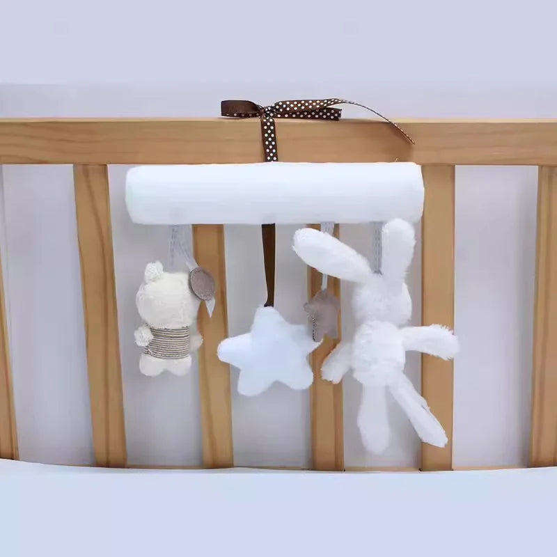 Baby Hanging Rattles Toys Children 0 12 Months Baby Sensory Toys Activity Crib Stroller Toy Pram Pendant Bell Plush Appease Doll