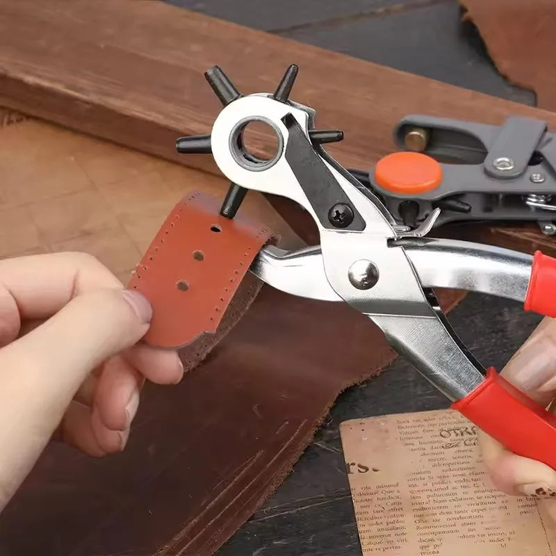 Leather Hole Punch Leather Tools Multifunctional Ordinary Carbon Steel Belt Puncher Punching Tool Belt Hole Puncher Crafts Tool