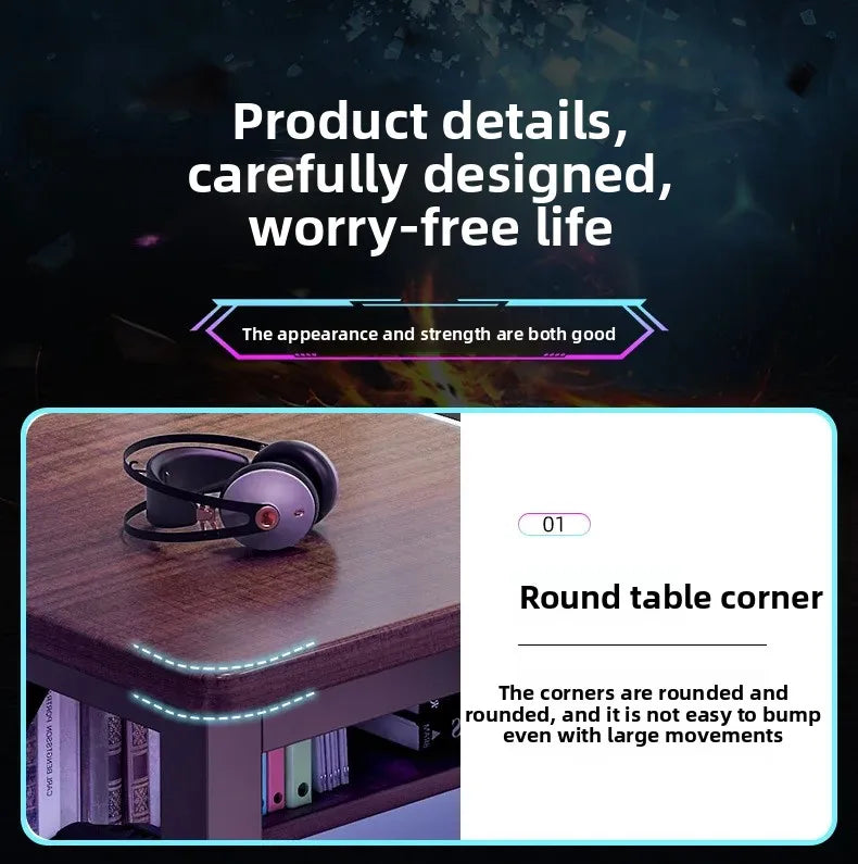 Desk Home Desktop Gaming Table and Chair Student Bedroom Learning Writing Desk Rental House Simple Long Computer Desk