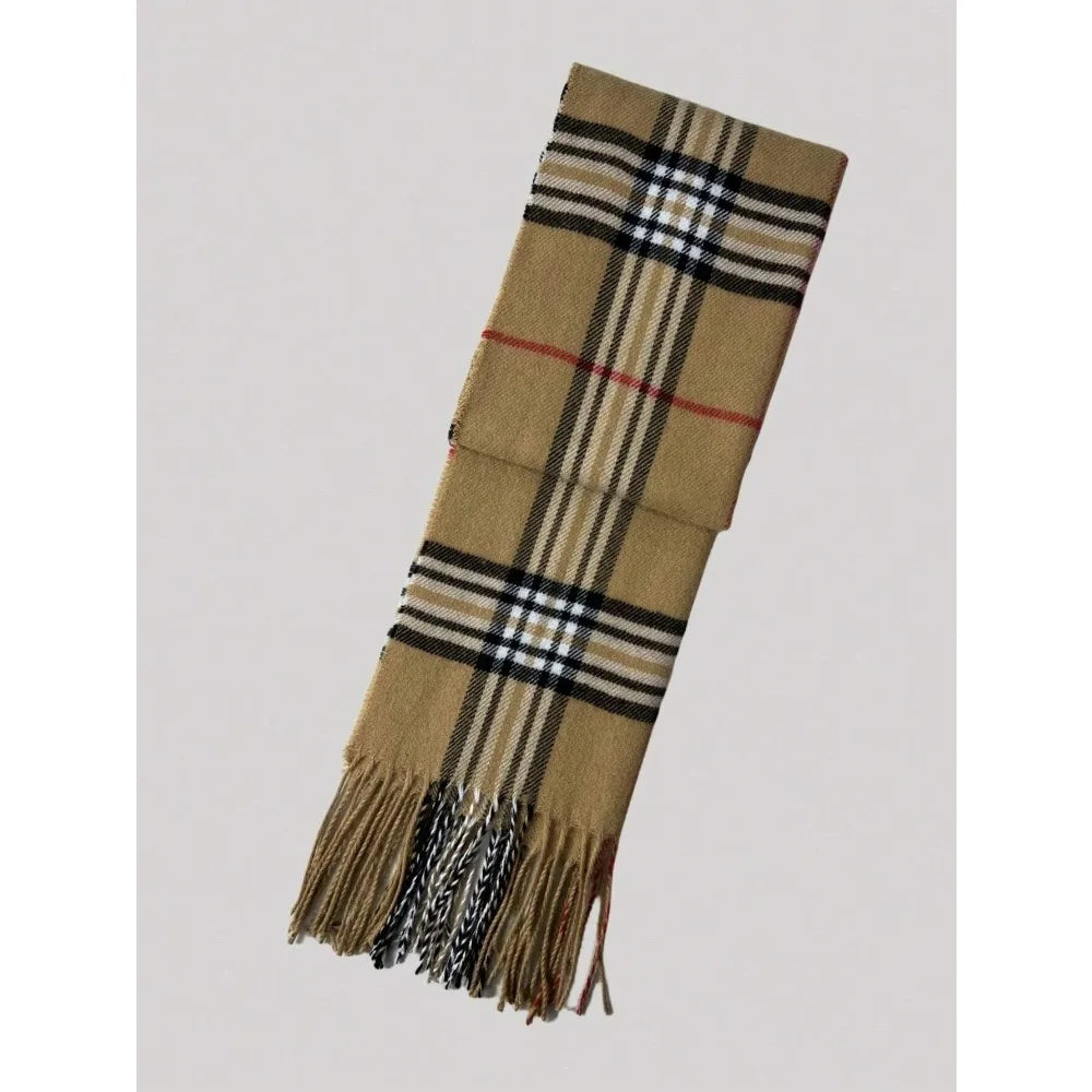Cashmere Warm Scarf for Women Design Winter Men Shawl Wrap 2025 Plaid Female