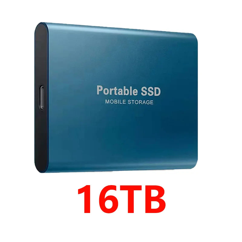 Portable SSD 4TB High Speed External Hard Drive 16TB USB 3.1 Hard Disk Mass 1TB Original Solid State Drives for Laptop/PC/MAC