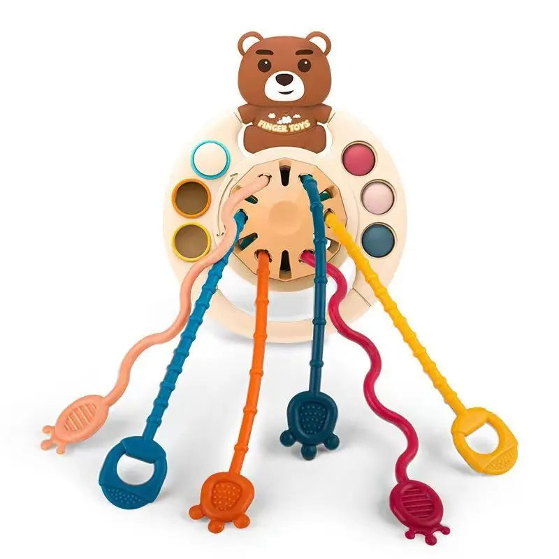 Suction Cup Spinner High Chair Baby Toys 6 12 Months Rotating Rattle Sensory Toys for Babies Educational Games Toy 1 2 3 Years