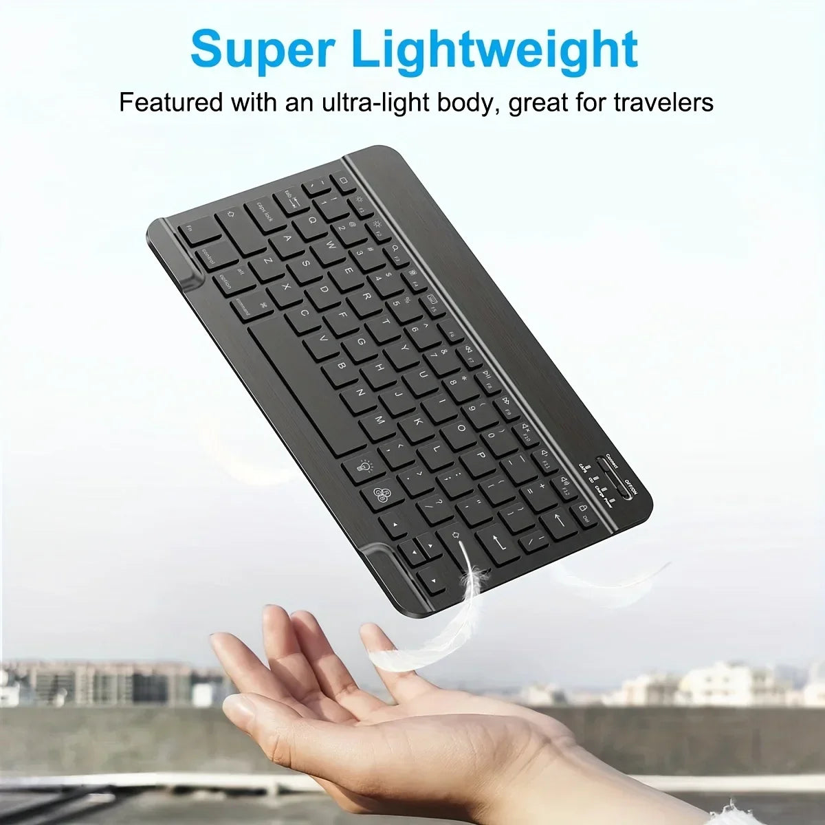 Rechargeable Bluetooth-compatible Keyboard Ultra-Slim Wireless Mouse Keyboard Set for Android Windows Tablet iPhone iPad