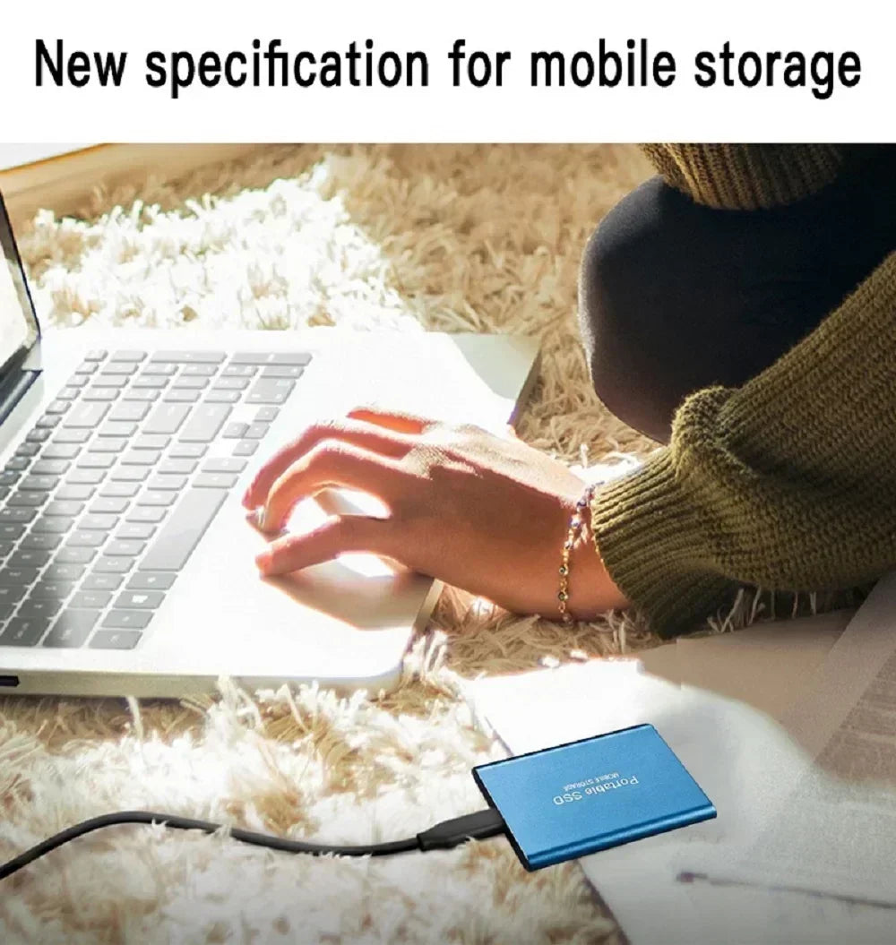 Portable SSD 4TB High Speed External Hard Drive 16TB USB 3.1 Hard Disk Mass 1TB Original Solid State Drives for Laptop/PC/MAC
