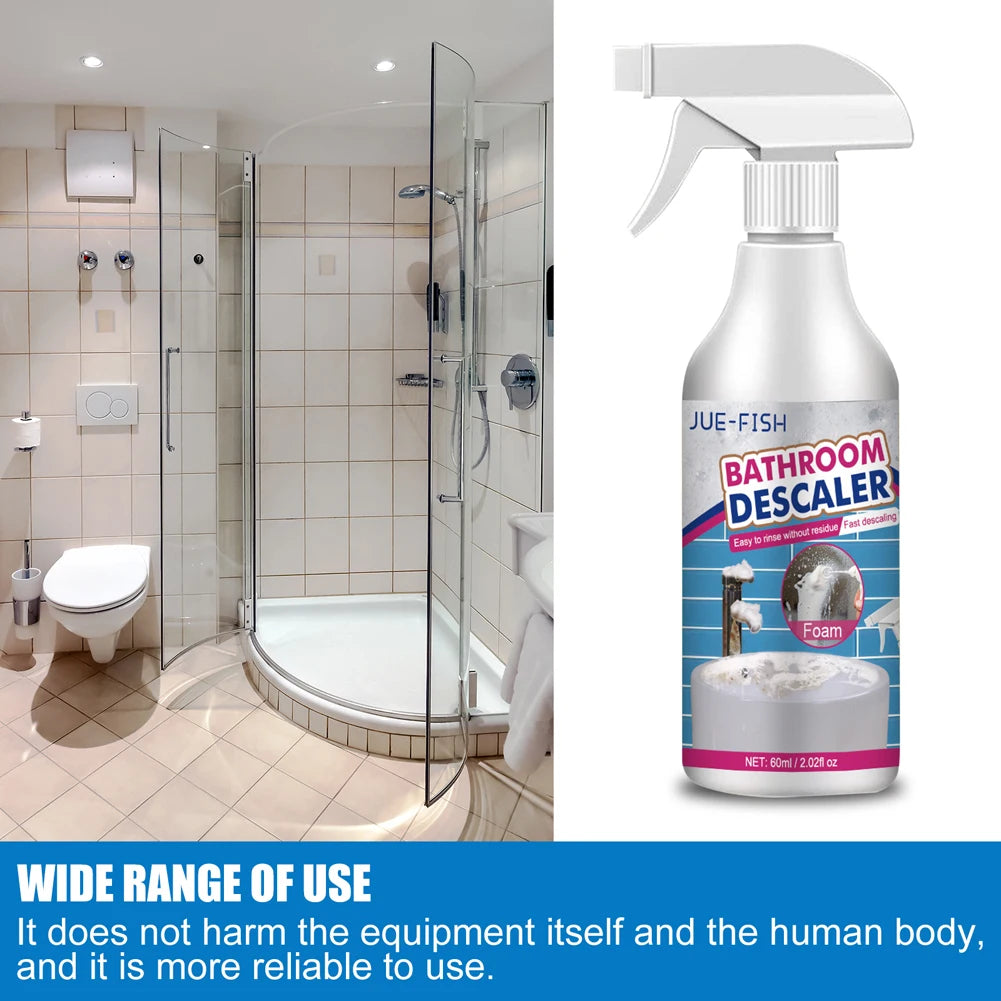 Stubborn Stains Cleaner Quickly Remove Bathroom Foam Cleaner Spray Descaling Cleaning Agent for Glass Wash Basin Stainless Steel