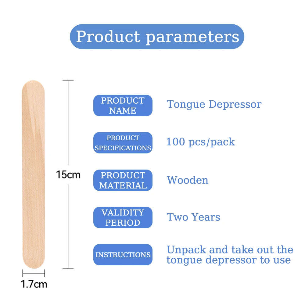300/200/100/50/30/10PCS Wooden Tongue Depressor Waxing Stick Individual Pack Woman Body Hair Removal Sticks Beauty Health Tool