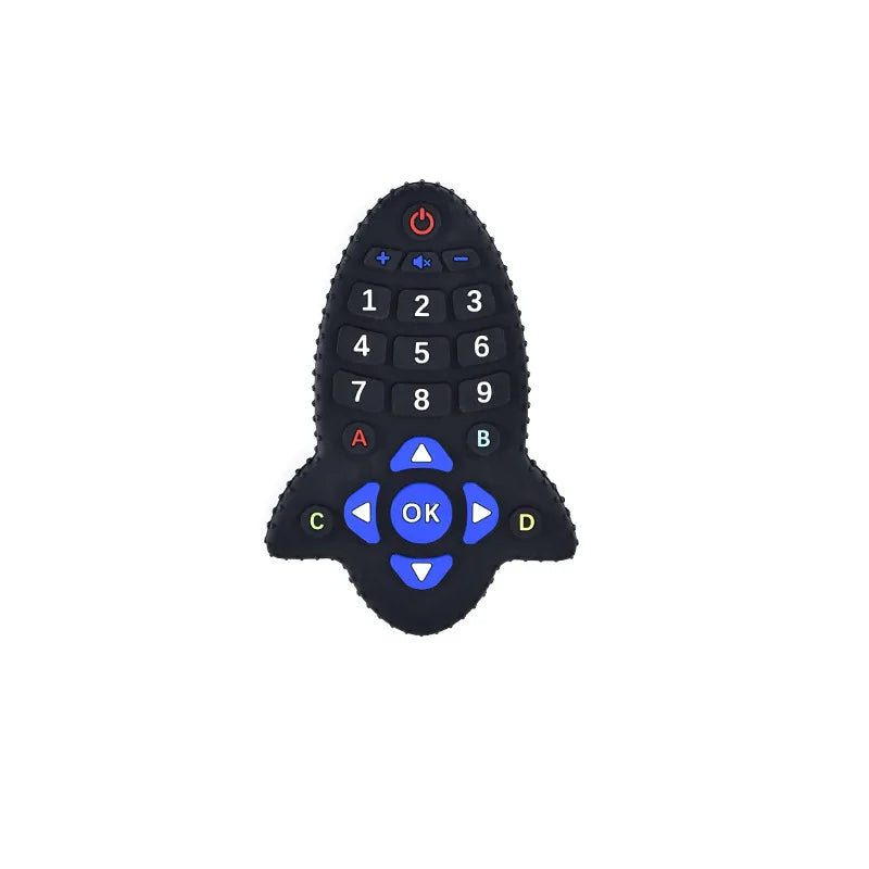 Baby Toys 0 12 Months Silicone Teething Toy Remote Control Shape Bear Teether Chew Toys Relief Teeth Gum Sensory Toys for Babies
