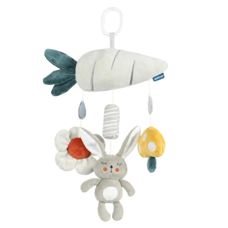 Baby Toys for 0 3 6 12 Months Babies Soft Plush Animal Rattles Stroller Hanging Toy for Baby Car Seat Crib Travel Sensory Toys