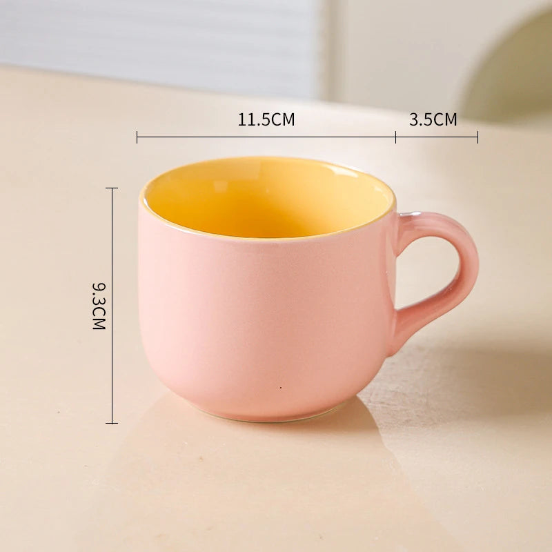700ml Coffee Mug Large Capacity Ceramic Breakfast Oatmeal Milk Tea Cup Instant Noodles Bowl Novelty Gifts Best for Your Friends