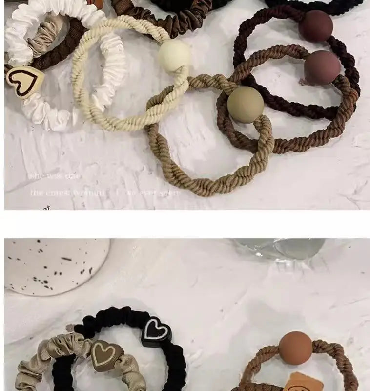 High Elasticity Durable Women Simple Elegant Hair Tie, Perfect for Ponytails, Stylish Hair Band Hair Ties Girl Hair Accessoires