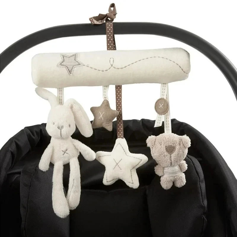 Baby Toys for 0 3 6 12 Months Babies Soft Plush Animal Rattles Stroller Hanging Toy for Baby Car Seat Crib Travel Sensory Toys