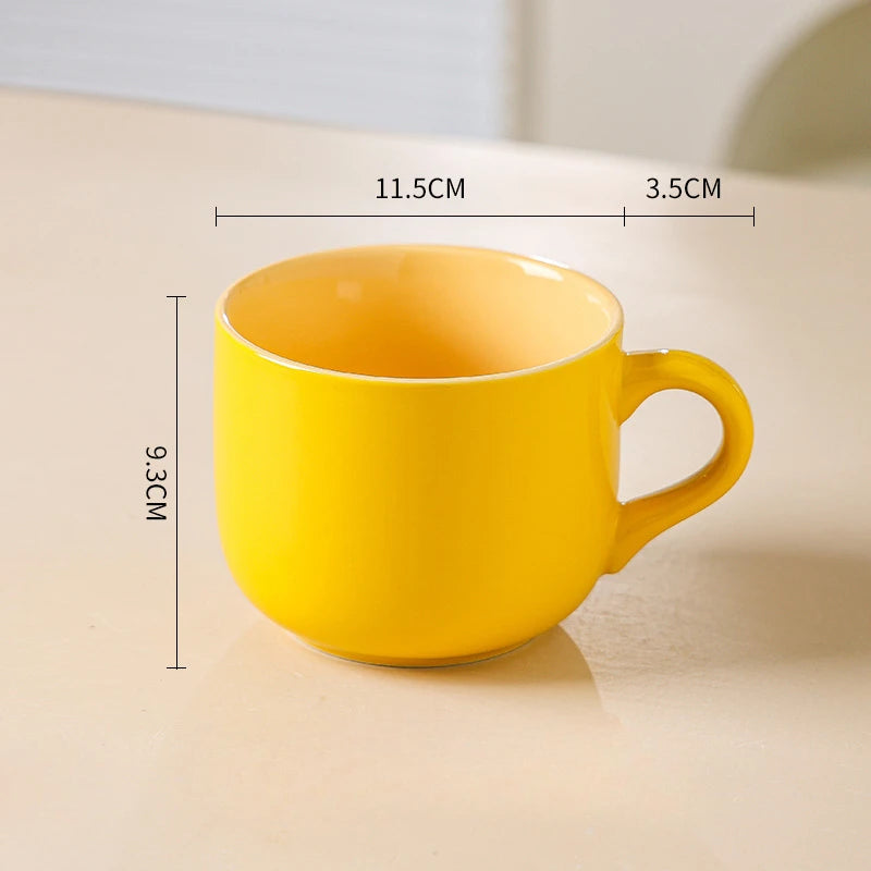 700ml Coffee Mug Large Capacity Ceramic Breakfast Oatmeal Milk Tea Cup Instant Noodles Bowl Novelty Gifts Best for Your Friends
