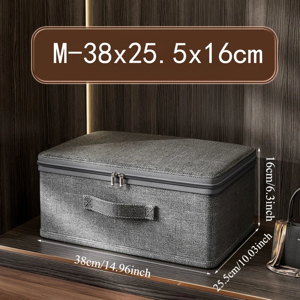 Household Storage Box Large-Capacity Wardrobe Clothes Layered Sorting Box Privacy Storage Suitable for Home Organization