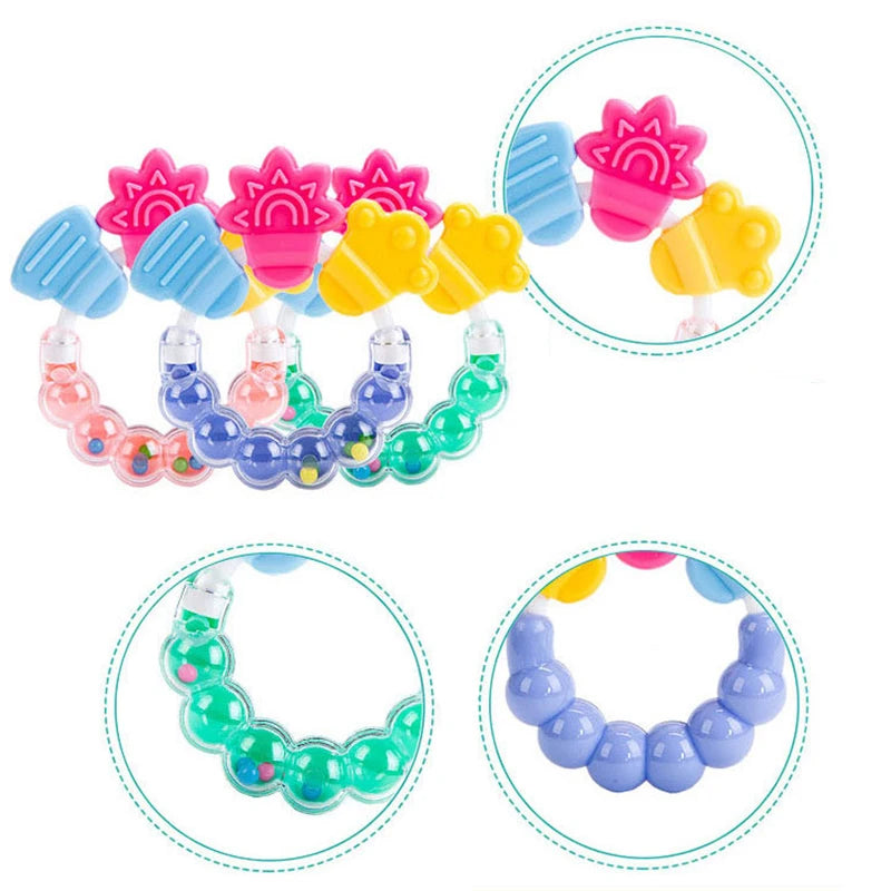 Baby Rattles Toys 0 12 Months Baby Games Teether Sensory Newborn Toy Educational Development Toys For Babies 1 2 Year Old