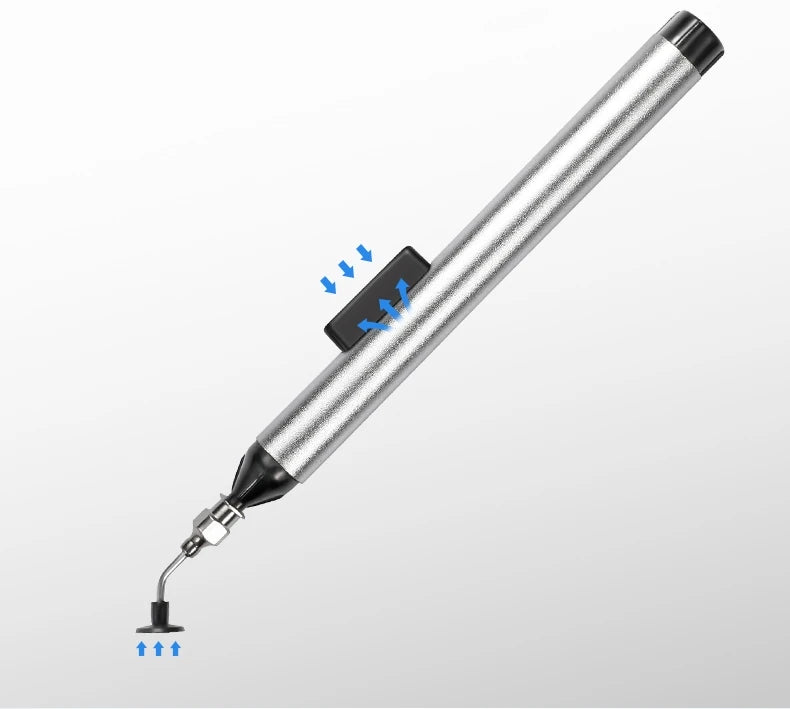 IC SMD Vacuum Suction Pen Remover Sucker Pump IC SMD Tweezer Pick Up Tool Solder Desoldering with 3 Suction Header Dropship