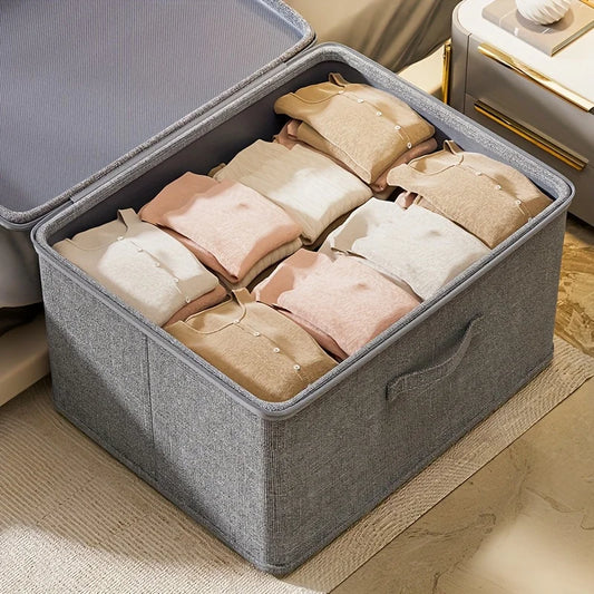 Household Storage Box Large-Capacity Wardrobe Clothes Layered Sorting Box Privacy Storage Suitable for Home Organization