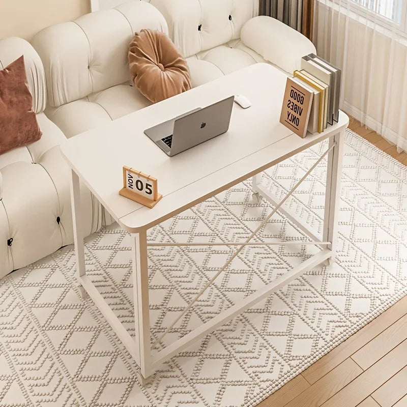 Folding desk, movable desk, home student computer desk, study desk, bedroom bedside desk, office desk computer desk desk table