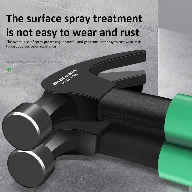 Multifunction High CarbonSteel Claw Hammer with 14/17/19mm Socket Wrench Reduction Handle Maintenance Installation Hand Tool