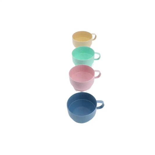 1 pcs Wide Mouth Reusable Kitchen Supplies with Handle Eco-friendly Drinking Cup Wheat Straw Cup Drinkware Coffee Mug