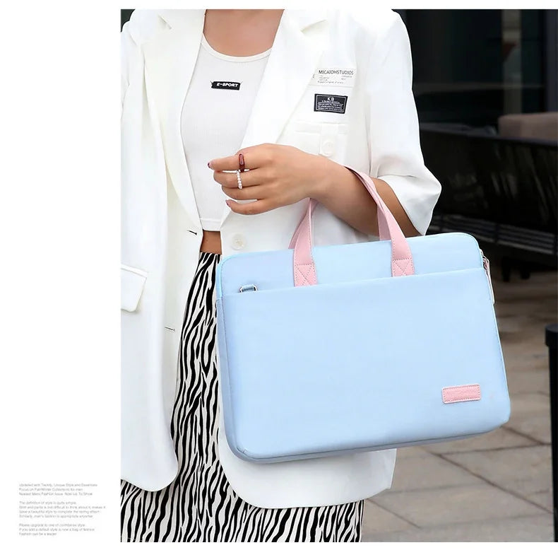 Lightweight Laptop Bag Portable Business Shoulder Messenger Bag 14/15 Inch Handbag Waterproof shockproof Storage Bags Briefcases