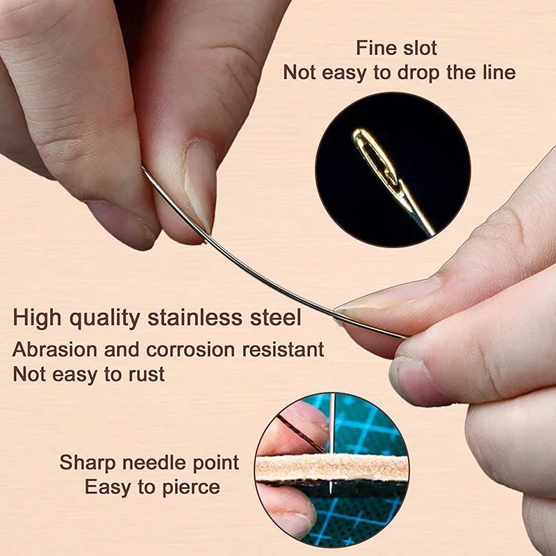 12/36PCS Sewing Needles Multi-size Side Opening Stainless Steel Darning Sewing Household Hand Tools Sewing Tools and Accessoires