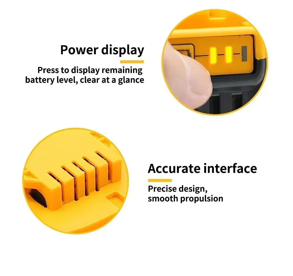 New 100% Original 6Ah 18V Original Dewalt Power Tool Battery DCB206 18V 6.0Ah Battery DCB206 18V Battery DCB205 DCB200