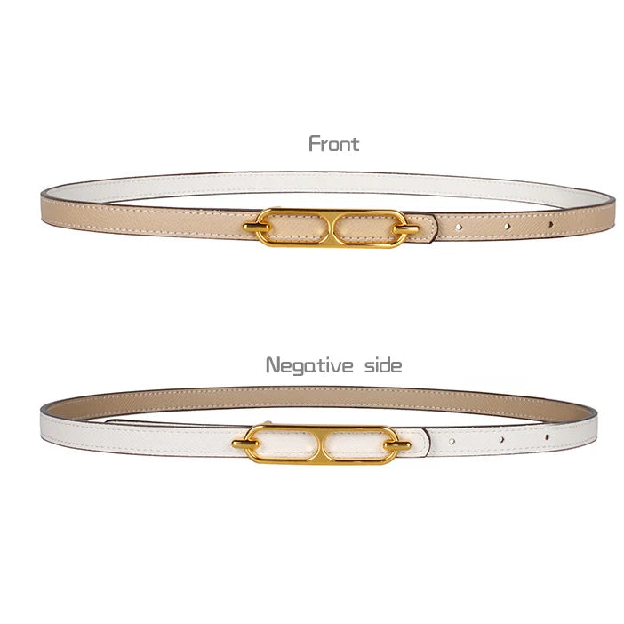 2023 Double-sided use of women's leather belt decorated ins fashion jeans wild student trend luxury design top quality brand
