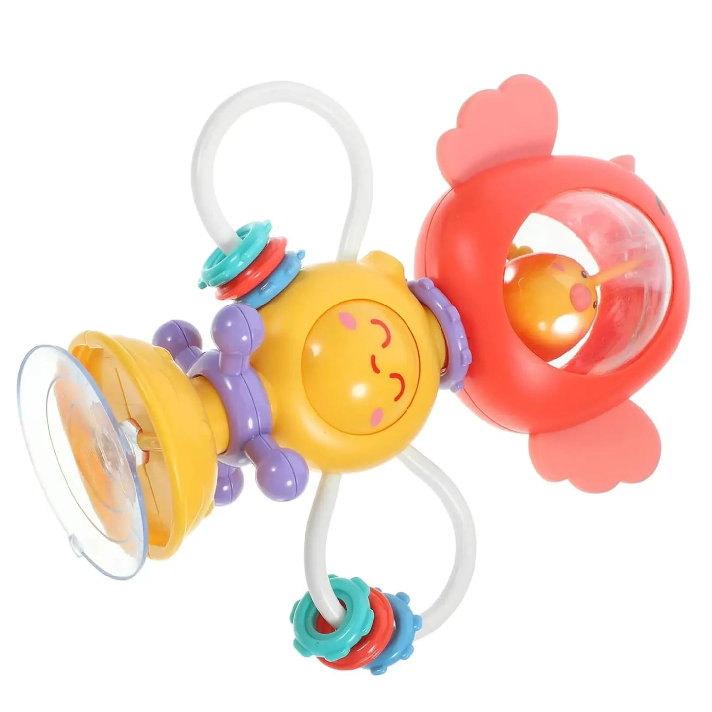 Suction Cup Spinner High Chair Baby Toys 6 12 Months Rotating Rattle Sensory Toys for Babies Educational Games Toy 1 2 3 Years