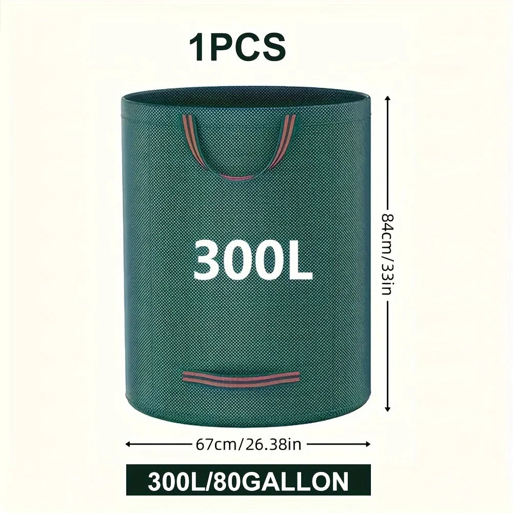 Heavy-Duty PP Garden Waste Bags - Reusable Yard Debris Bags with Industrial Fabric and Handles for Plant, and Leaf Collection