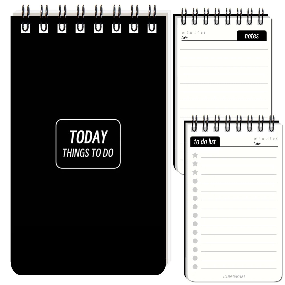 LOLEDE A7 Mini Notebook To Do List University Notebooks Notepad School Sketchbook Diary Travelers Planner Binder Office Journal