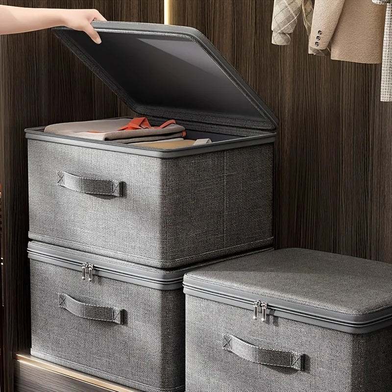 Household Storage Box Large-Capacity Wardrobe Clothes Layered Sorting Box Privacy Storage Suitable for Home Organization