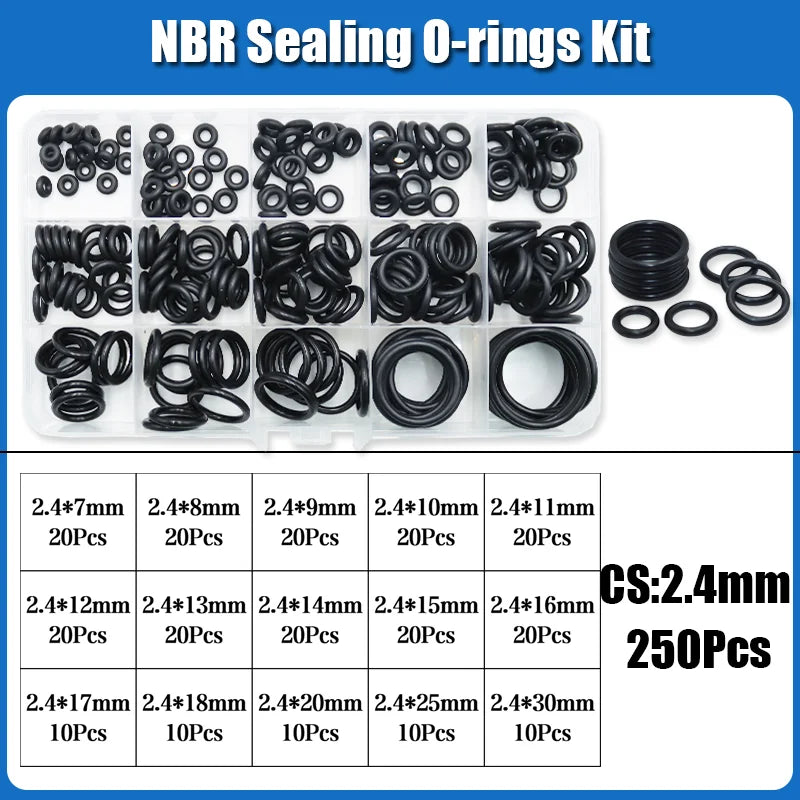 2840 O-Ring NBR Automobile Nitrile Rubber ORing Corrosion Oil Resistant Seal Washer for Car Air Condition Faucet Plumbing Gasket