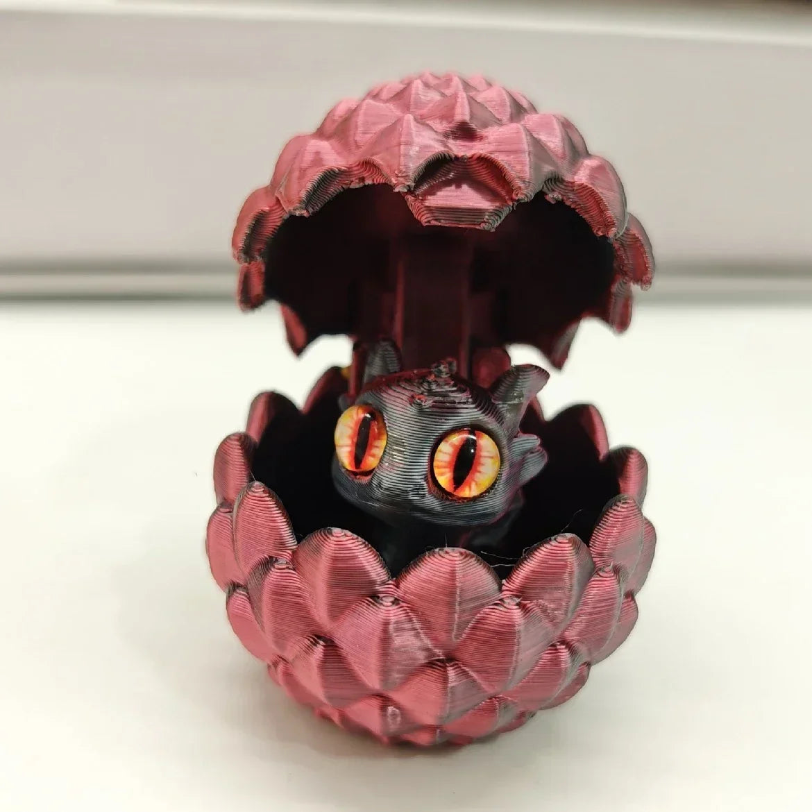 Mini 3D Printed Dragon with Eggs Eyes for Home Decor Little Dragon Egg Kids Toy Gift Figure Accessories Decoration Статуэтки