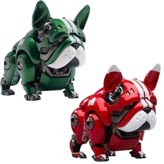 Hwj Rambler Transformation bouledogue mécanique Robot chien figurine jouets mobiles métallique à mode Science-Fiction ornement