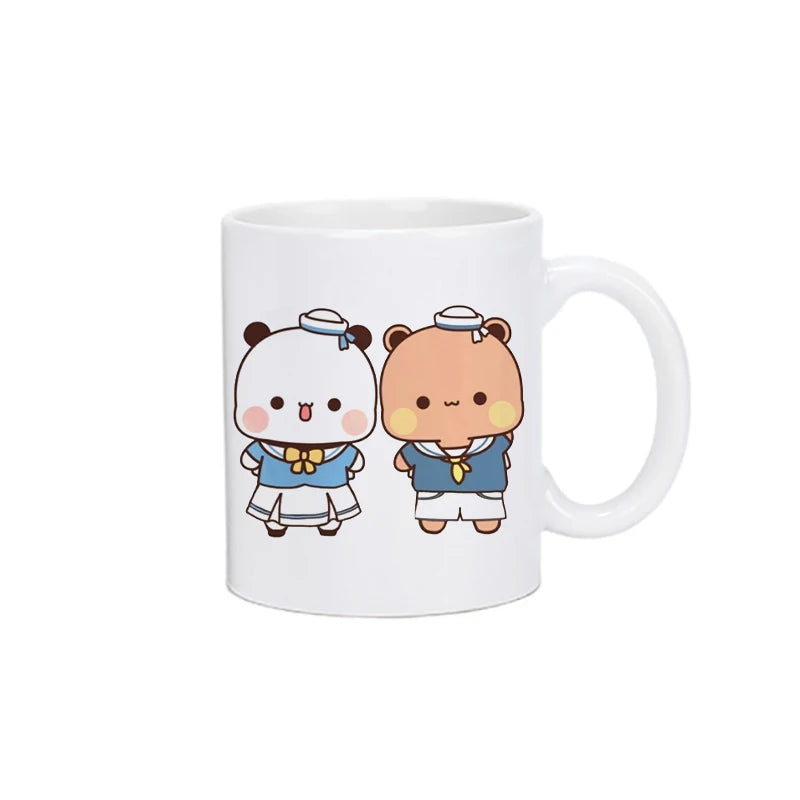 Panda Bear Bubu Dudu Coffee Milk Cup Mocha Cat Panda Bear Couple Christmas Mug Kawaii Cups Original Mugs Drinkware Birthday Gift