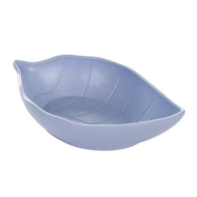 New Nordic Style Leaf Small Plate Food Grade Wheat Straw Seasoning Plate Home Kitchen Vinegar Bowls Soy Sauce Plates Snack Plate