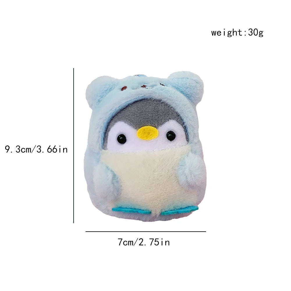 2023 Cute Penguin Doll Girl Cartoon Car Creative Plush Key Chain Kawaii Lady Bag Accessories
