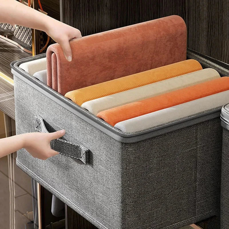 Household Storage Box Large-Capacity Wardrobe Clothes Layered Sorting Box Privacy Storage Suitable for Home Organization
