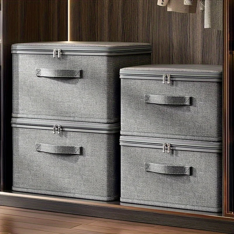 Household Storage Box Large-Capacity Wardrobe Clothes Layered Sorting Box Privacy Storage Suitable for Home Organization
