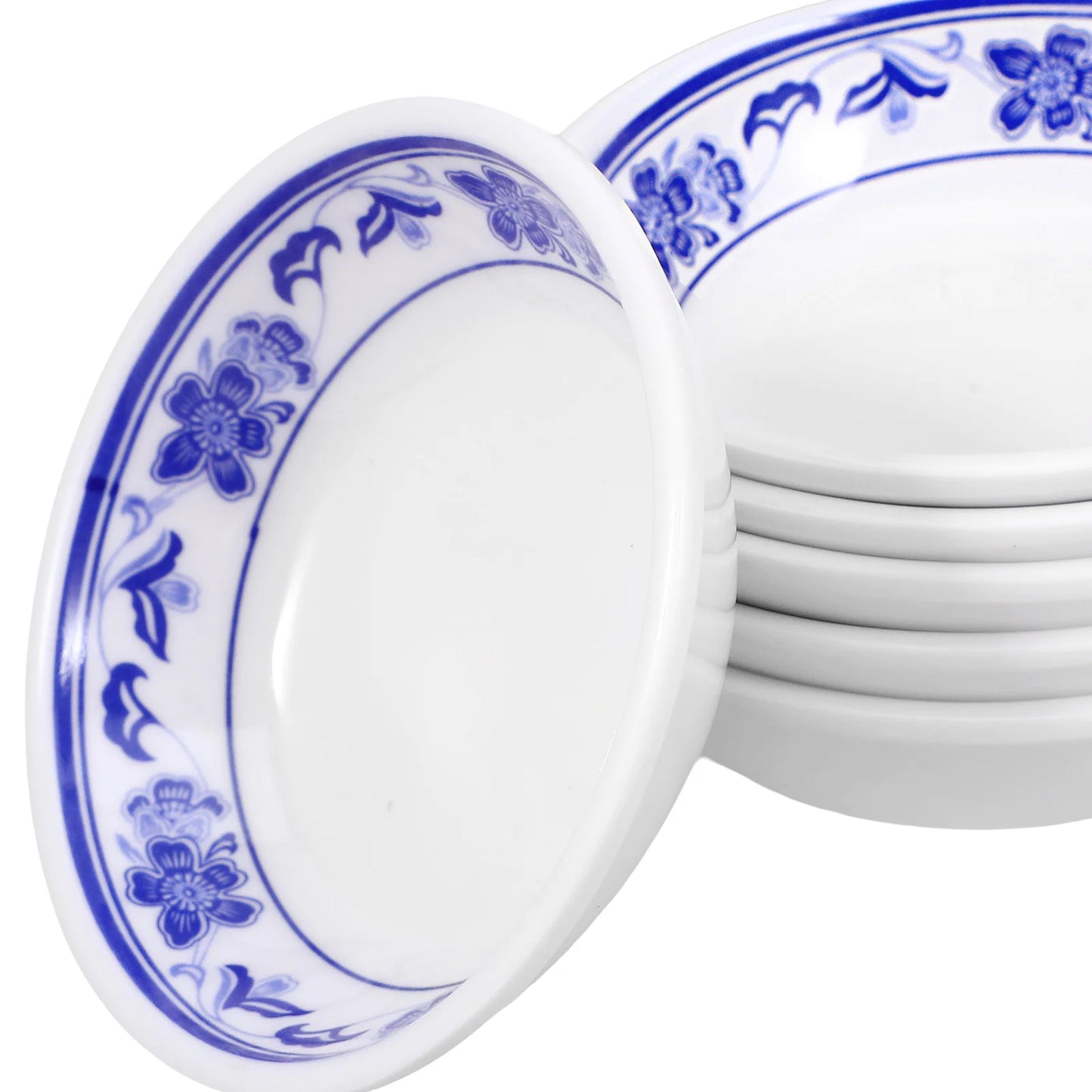 6pcs Sauce Dishes Melamine Mini Plates Reusable Condiment Containers Dipping Dishes Serving Ceramics Firm Food Grade