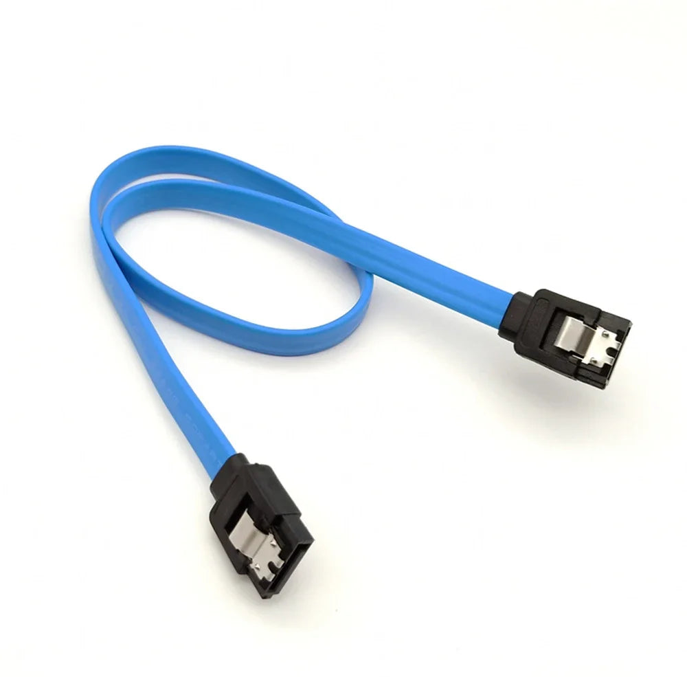 1pcs SATA III Data Cable With Locking 40cm Right Angle Female Data Cable 6 Gbit/s Computer Cables For SATA HDD