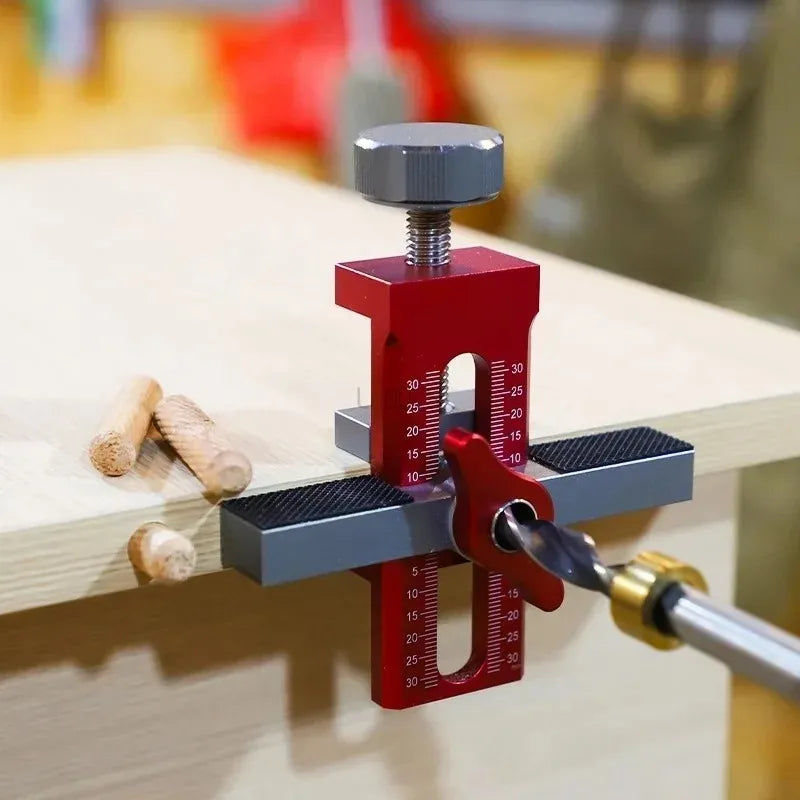 2 in 1 Cabinet Door Installation Positioner,6/8/10mm Rebounder Punched Mounting Jig Wardrobe Cabinet Door Panel Installation Jig
