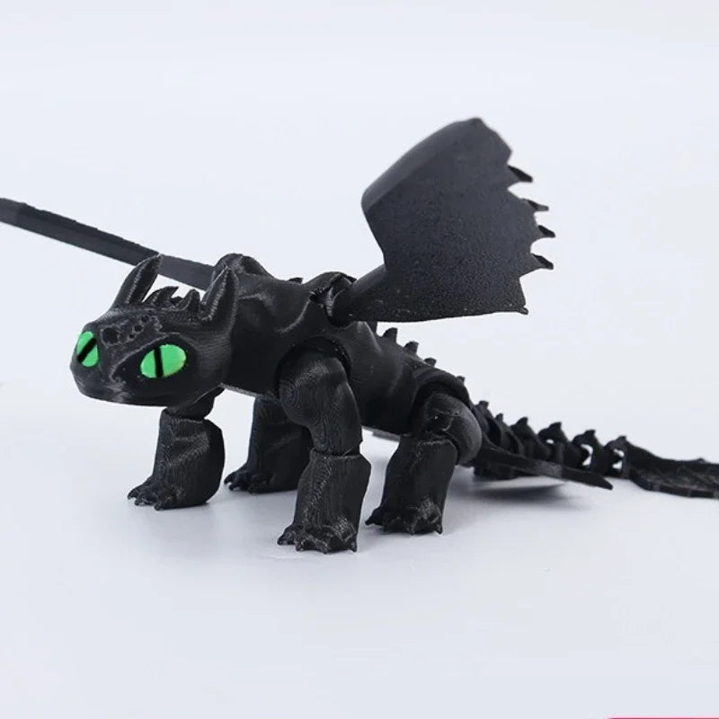 3D printed Night Sha Toothless anime cartoon fashion and creative desktop ornament model decoration children's toy birthday gift
