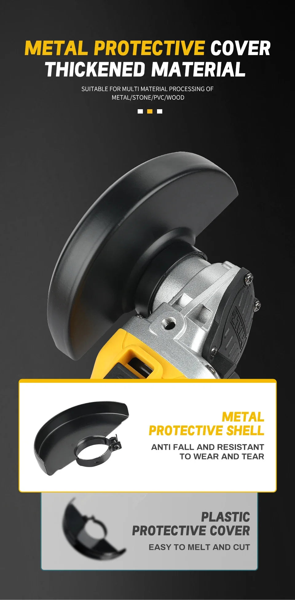 DEWALT DCG405NT 125mm Flat Head Angle Grinder, Bare Machine Tool, Cutting Machine, Lithium Battery Brushless Tool drill motor