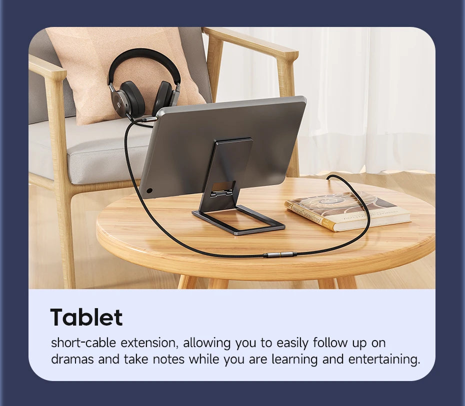 Toocki Aux Cable 3.5mm Male to Female Jack Audio Male Extension Speaker Wire with Microphone for Headphone Xiaomi Extender Cord