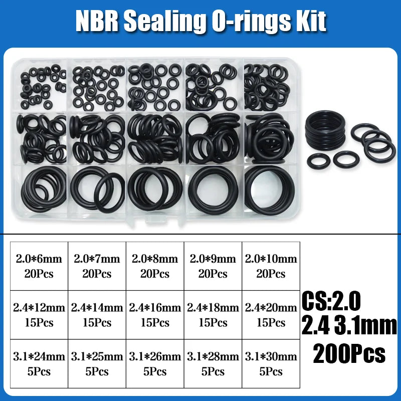 2840 O-Ring NBR Automobile Nitrile Rubber ORing Corrosion Oil Resistant Seal Washer for Car Air Condition Faucet Plumbing Gasket