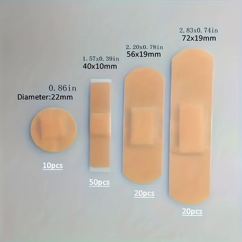 100pcs Medical Wound Adhesive Paster - Keep Your Wounds Secure Four Piece Set Of Bandages Breathable Nose Bridge Patch Acne P