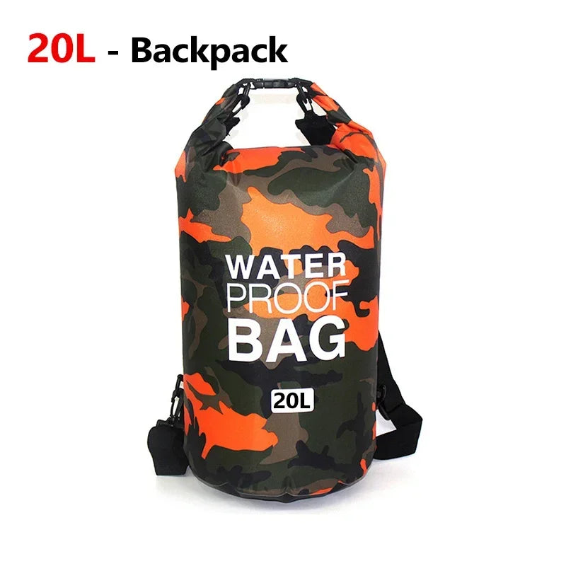 10L 20L Dry Bag Waterproof Storage Pack Pouch For Swimming Trekking Rafting Boating Kayaking Rafting Drybags Backpack XD117Y